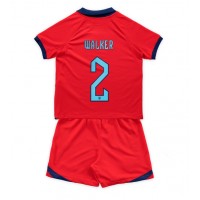 England Kyle Walker #2 Udebane Trøje Børn VM 2022 Kortærmet (+ Korte bukser)